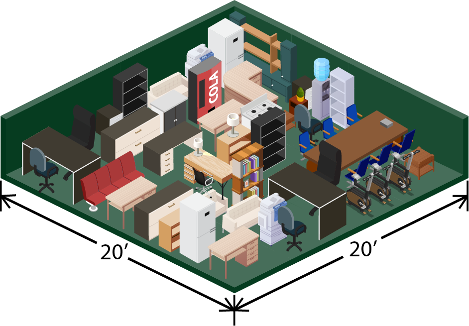 20x20 deluxe storage unit